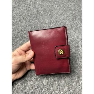 Womens Bosca Red Leather Travel Wallet Full Grain Hide, Size One Size